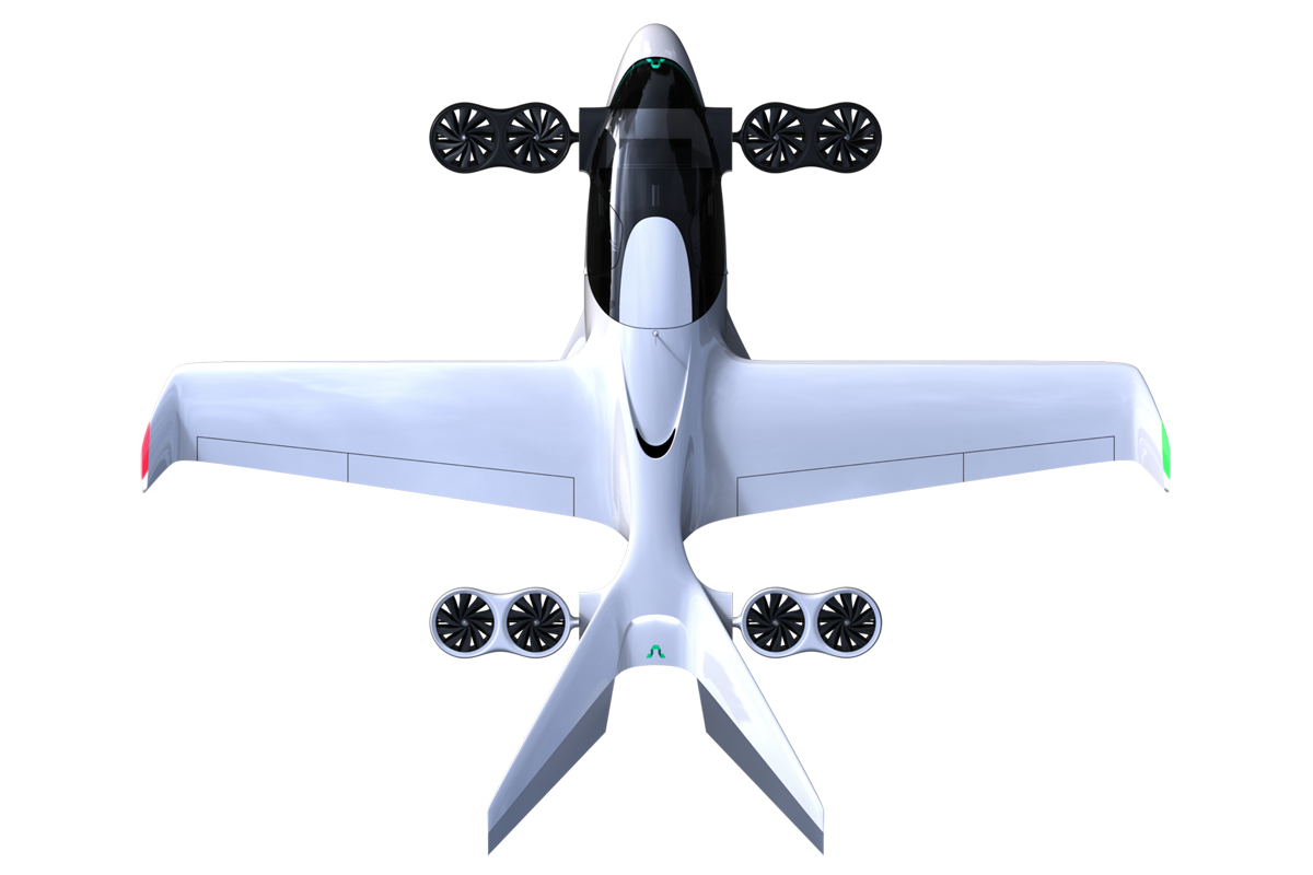Airbility AB-2 passenger hybrid-electric heVTOL concept design aircraft Airbility AB-2 passenger hybrid-electric heVTOL concept design aircraft